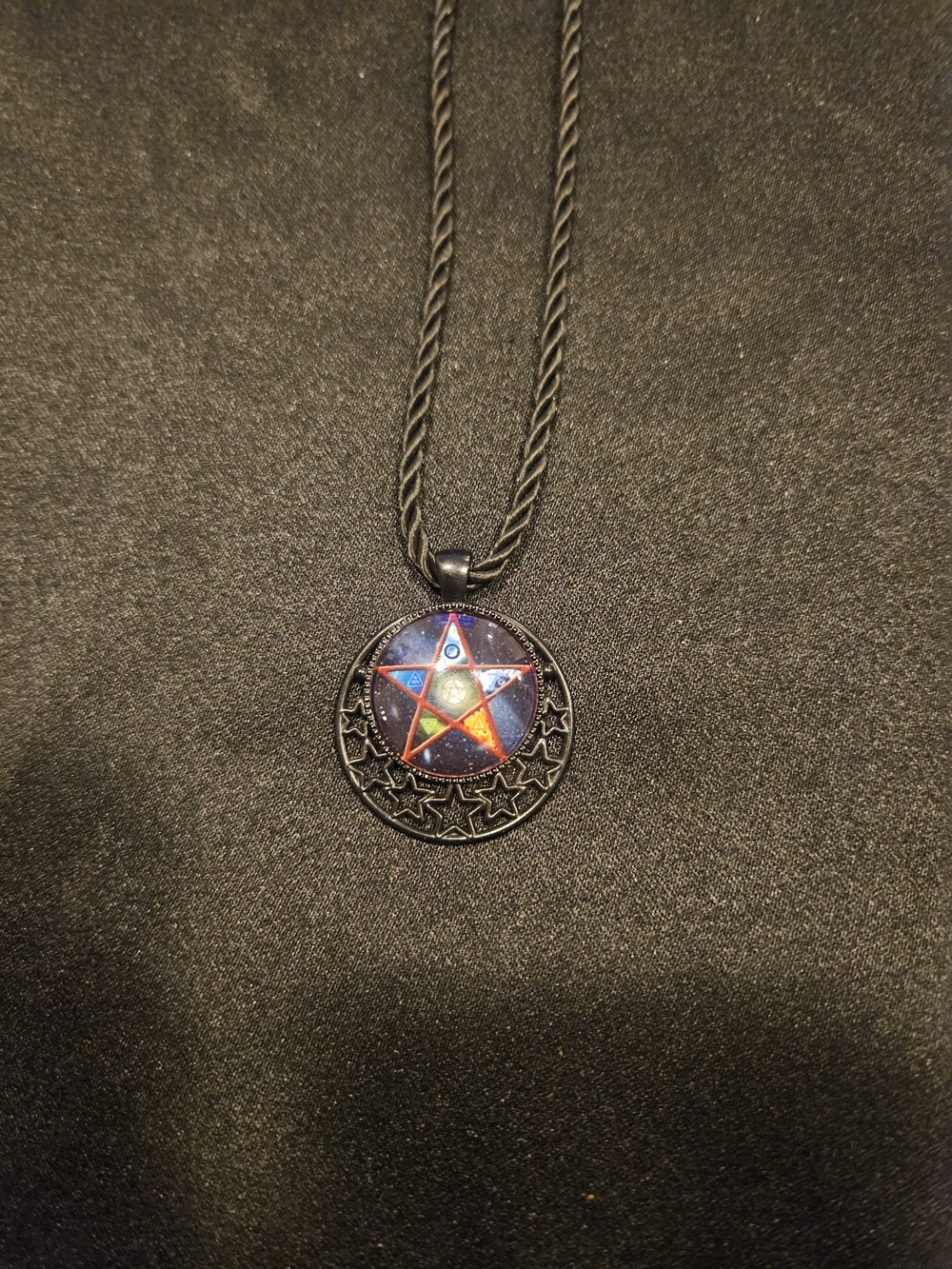 Multicolor Star Pentagram Pendant Necklace for Women